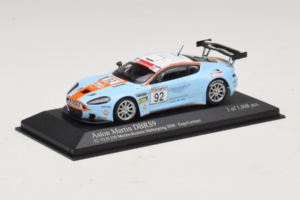 Aston Martin DBRS9 Gulf #92 T. Enge / Lechner VLN 250 Nurburgring 2008 Minichamps 1:43 400081392 Metall - pilt 2/4
