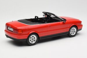 Audi 80 B3 Kabriolett Punane MCG 1:18 MCG18371 Metall - pilt 2/6