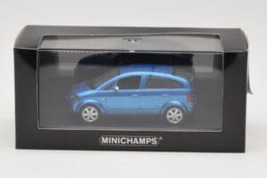 Audi A2 Light Blue Metallic Minichamps 1:43 AUDI007 Metall - pilt 4/4