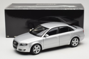 Audi A4 B7 Hõbedane Minichamps 1:18 100014402 Metall - pilt 8/8