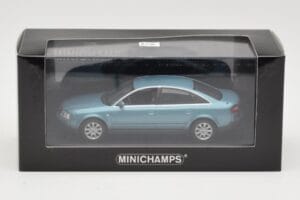 Audi A6 C5 Helesinine Minichamps 1:43 AUDI004 Metall - pilt 4/4