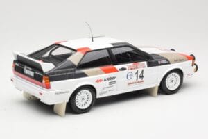 Audi Quattro #14 M. Mouton / F. Pons Winners Rally Sanremo 1981 Minichamps 1:18 155811114 Metall - pilt 2/6