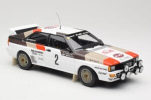 Audi Quattro A1 #2 H. Mikkola / A. Hertz Audi Sport Rally Monte Carlo 1983 Minichamps 1:18 155831102 Metall - pilt 4/6