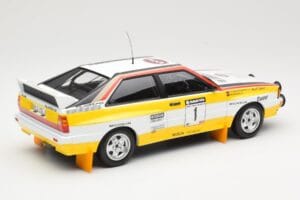 Audi Quattro A2 Audi Sport #1 W. Röhrl / C. Geistdörfer DNF Sanyo Rally of New Zealand 1984 Minichamps 1:18 155841101 Metall - pilt 2/6