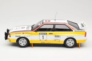 Audi Quattro A2 Audi Sport #1 W. Röhrl / C. Geistdörfer DNF Sanyo Rally of New Zealand 1984 Minichamps 1:18 155841101 Metall - pilt 3/6