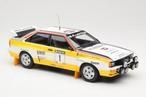 Audi Quattro A2 Audi Sport #1 W. Röhrl / C. Geistdörfer DNF Sanyo Rally of New Zealand 1984 Minichamps 1:18 155841101 Metall - pilt 4/6
