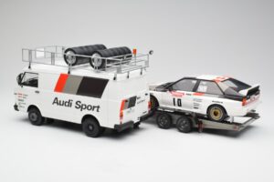 Audi Quattro A2 M. Mouton / F. Pons Tour de Corse 1983 Koos VW LT35-ga Otto 1:18 OT418 Vaik - pilt 2/6