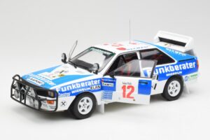 Audi Quattro A2 #12 H. Wittmann / R. Diekmann Safari Rally 1984 Sun Star 1:18 4246 Metall - pilt 2/8