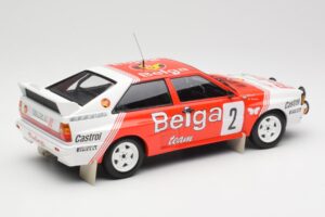 Audi Quattro A2 #2 B. Waldegård / H-T. Thorszelius Belga Team Winners Boucles de Spa 1985 Minichamps 1:18 155851102 Metall - pilt 2/6