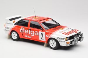 Audi Quattro A2 #2 B. Waldegård / H-T. Thorszelius Belga Team Winners Boucles de Spa 1985 Minichamps 1:18 155851102 Metall - pilt 4/6