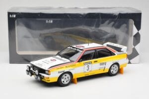 Audi Quattro A2 #3 S. Blomqvist / B. Cederberg Audi Sport Winners Sanyo Rally of New Zealand 1984 Minichamps 1:18 155841103 M - pilt 6/6