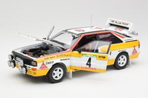 Audi Quattro A2 #4 W. Rohrl / C. Geistdorfer Rally de Portugal 1984 Sun Star 1:18 4224 Metall - pilt 2/8