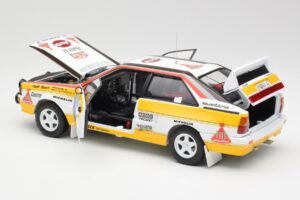 Audi Quattro A2 #4 W. Rohrl / C. Geistdorfer Rally de Portugal 1984 Sun Star 1:18 4224 Metall - pilt 5/8