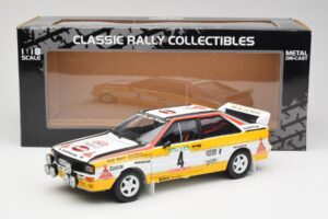 Audi Quattro A2 #4 W. Rohrl / C. Geistdorfer Rally de Portugal 1984 Sun Star 1:18 4224 Metall - pilt 8/8