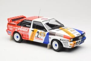 Audi Quattro A2 Schmidt Motorsport #2 H. Demuth / W. Lux Winners Hunsrück Rally 1984 Minichamps 1:18 155841102 Metall - pilt 4/6