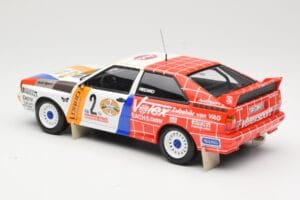 Audi Quattro A2 Schmidt Motorsport #2 H. Demuth / W. Lux Winners Hunsrück Rally 1984 Minichamps 1:18 155841102 Metall - pilt 5/6