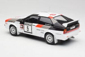 Audi Quattro #5 H. Mikkola / A. Hertz 1000 Lakes Rally 1982 IXO 1:18 18RMC094B Metall - pilt 5/6