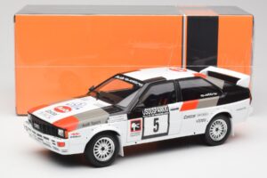 Audi Quattro #5 H. Mikkola / A. Hertz 1000 Lakes Rally 1982 IXO 1:18 18RMC094B Metall - pilt 6/6