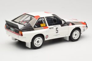 Audi Quattro Sport S1 #5 J. Buffum / N. Wilson Olympus Rally 1986 Otto 1:18 OT1159 Vaik - pilt 2/6