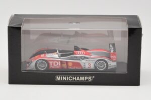 Audi R10 TDI LMP1 #3 L. Luhr / A. Premat / M. Rockenfeller 24 Hours of Le Mans 2008 Minichamps 1:43 400089903 Metall - pilt 4/4
