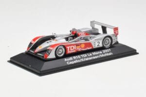 Audi R10 TDI LMP1 #2 R. Capello / T. Kristensen / A. McNish 24 Hours of Le Mans 2007 Minichamps 1:43 5020700223 Metall - pilt 2/4