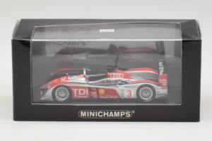 Audi R10 TDI LMP1 #3 L. Luhr / A. Premat 2008 Minichamps 1:43 400089803 Metall - pilt 4/4