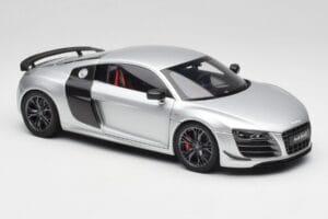 Audi R8 GT Type 42 Ice Hõbedane Metallic Kyosho 1:18 09218IS Metall - pilt 6/8