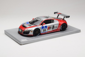 Audi R8 LMS #99 F. Biela / P. Kaffer / M. Fässler / M. Hennerici Phoenix Racing 24 Hours Nürburgring 2009 Spark 1:18 18S041 V - pilt 2/6