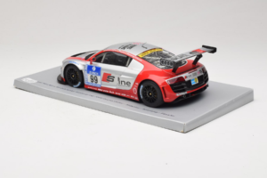 Audi R8 LMS #99 F. Biela / P. Kaffer / M. Fässler / M. Hennerici Phoenix Racing 24 Hours Nürburgring 2009 Spark 1:18 18S041 V - pilt 5/6