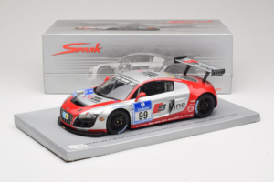 Audi R8 LMS #99 F. Biela / P. Kaffer / M. Fässler / M. Hennerici Phoenix Racing 24 Hours Nürburgring 2009 Spark 1:18 18S041 V - pilt 6/6