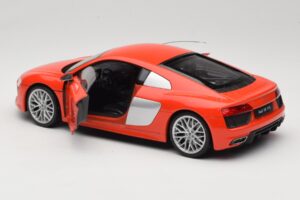 Audi R8 V10 Punane Welly 1:18 18052W Metall - pilt 5/8