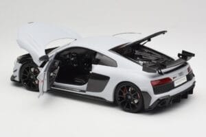 Audi R8 4S V10 Performance Valge Kengfai 1:18 VAKF-0357 Metall - pilt 5/8