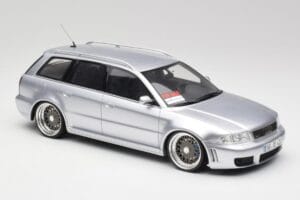 Audi RS4 B5 Avant Hõbe Custom Wheels Otto 1:18 OT521 Vaik - pilt 4/6