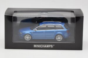 Audi RS4 B7 Avant Blue Metallic Minichamps 1:43 AUDI010 Metall - pilt 4/4