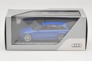 Audi RS4 B8 Avant Nogaro Blue Jõulukollektsioon 2014 Minichamps 1:43 AUDI003 Metall - pilt 4/4
