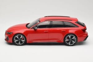 Audi RS6 C8 Avant Red Metallic Minichamps 1:18 155018010 Metall - pilt 3/6