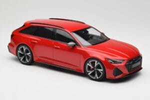Audi RS6 C8 Avant Red Metallic Minichamps 1:18 155018010 Metall - pilt 4/6