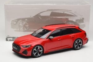 Audi RS6 C8 Avant Red Metallic Minichamps 1:18 155018010 Metall - pilt 6/6