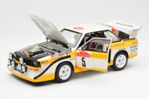 Audi Sport Quattro S1 #5 W. Rohrl / C. Geistdorfer Rally Sanremo Winner 1985 AUTOart 1:18 88503 Komposiit - pilt 2/8