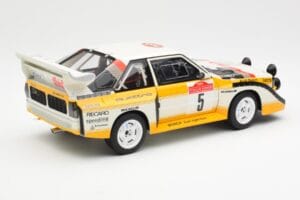 Audi Sport Quattro S1 #5 W. Rohrl / C. Geistdorfer Rally Sanremo Winner 1985 AUTOart 1:18 88503 Komposiit - pilt 3/8