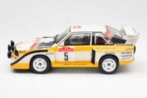 Audi Sport Quattro S1 #5 W. Rohrl / C. Geistdorfer Rally Sanremo Winner 1985 AUTOart 1:18 88503 Komposiit - pilt 4/8