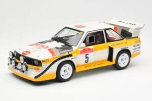 Audi Sport Quattro S1 #5 W. Rohrl / C. Geistdorfer Rally Sanremo Winner 1985 AUTOart 1:18 88503 Komposiit