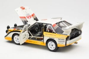 Audi Sport Quattro S1 #5 W. Rohrl / C. Geistdorfer Rally Sanremo Winner 1985 AUTOart 1:18 88503 Komposiit - pilt 5/8