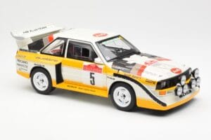 Audi Sport Quattro S1 #5 W. Rohrl / C. Geistdorfer Rally Sanremo Winner 1985 AUTOart 1:18 88503 Komposiit - pilt 6/8