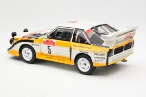 Audi Sport Quattro S1 #5 W. Rohrl / C. Geistdorfer Rally Sanremo Winner 1985 AUTOart 1:18 88503 Komposiit - pilt 7/8