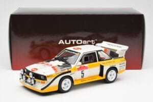 Audi Sport Quattro S1 #5 W. Rohrl / C. Geistdorfer Rally Sanremo Winner 1985 AUTOart 1:18 88503 Komposiit - pilt 8/8