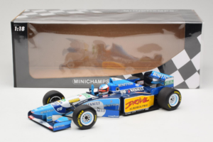 Benetton B195 Renault #1 M. Schumacher Benetton Formula French Grand Prix Winner 1995 Minichamps 1:18 100950001 Metall - pilt 7/7