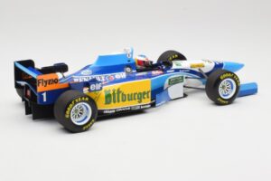 Benetton Renault B195 #1 M. Schumacher Winner Monaco GP 1995 Minichamps 1:18 510952301 Metall - pilt 2/6