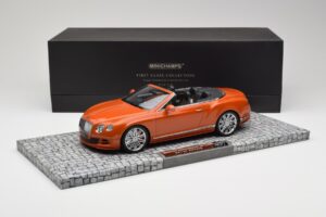 Bentley Continental GT Speed Kabriolett Orange Metallic Minichamps 1:18 107139430 Metall - pilt 6/6