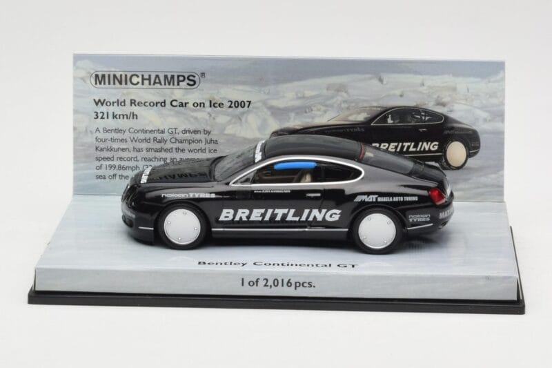 Bentley Continental GT World Record Car on Ice Must Minichamps 1:43 436139026-O Metall